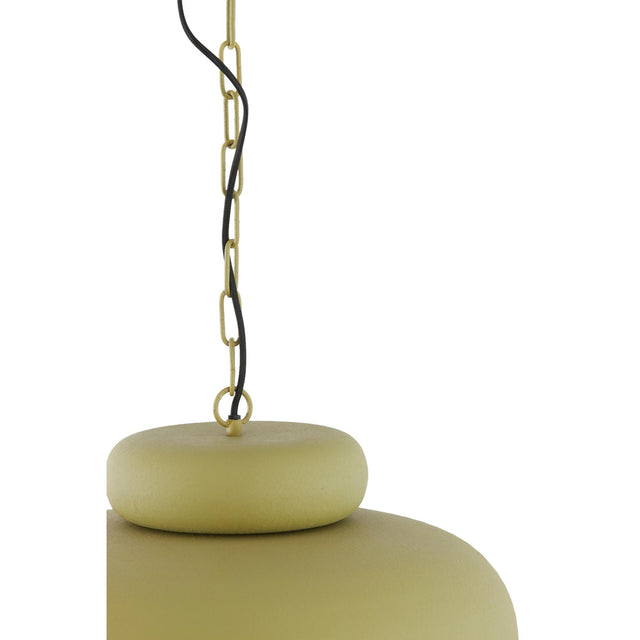 Light & Living NEIVA Lampe pendante - Vert olive - Métal - Modern Statement - E27