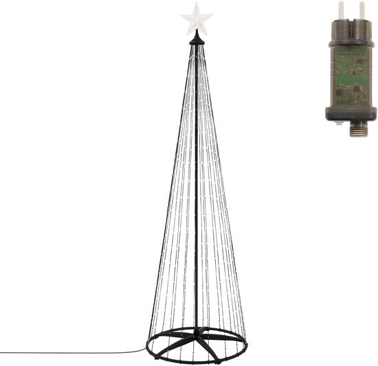 Décoration de Noël extérieure LED 210 cm avec 370 LED blanc chaud