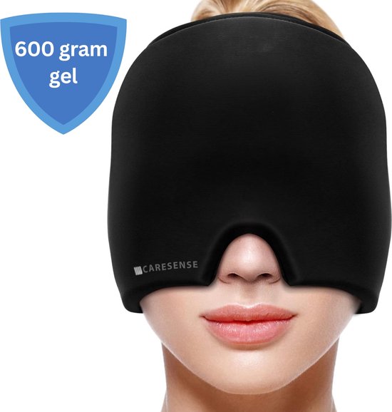 Caresense Migraine Mask - Migraine Cap - Headache Mask - Heat & Cold Therapy - hot/cold pack - 600 grammes
