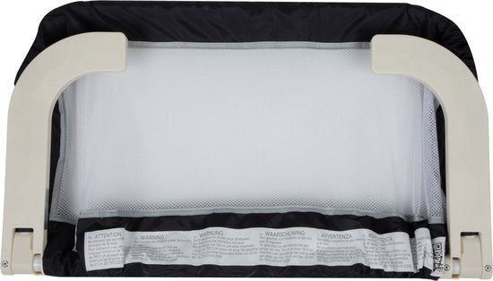 Barrière de lit portable et pliable Safety 1st - Gris foncé avec structure en filet