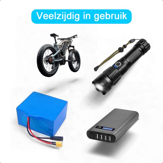 2-Pack Tech Essentials® 18650 Batteries rechargeables - 2600mAh 3.6V - 7.8A - Li-ion - Flat Top - Support - Batterie - Lithium