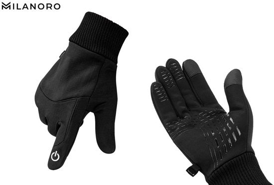 Milanoro - Gants imperméables et coupe-vent - Noir - L