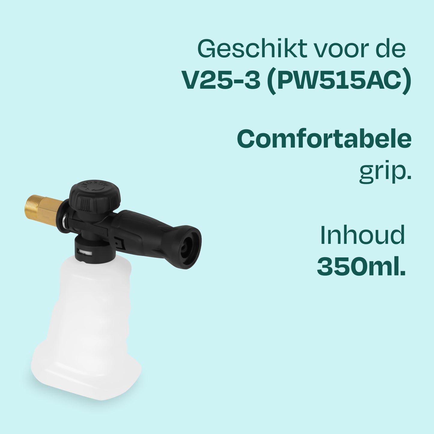 VONROC Pulvérisateur à mousse Canon à mousse 350 ml – pour nettoyeur haute pression V25-3 (PW515AC)