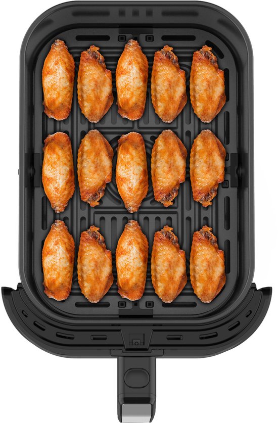 Tomado TAF8002B - Grande friteuse à air chaud - Friteuse à air chaud XXL - 8 litres - Friteuse à air chaud - Fenêtre de visualisation - Commandes tactiles - 7 programmes automatiques - Noir