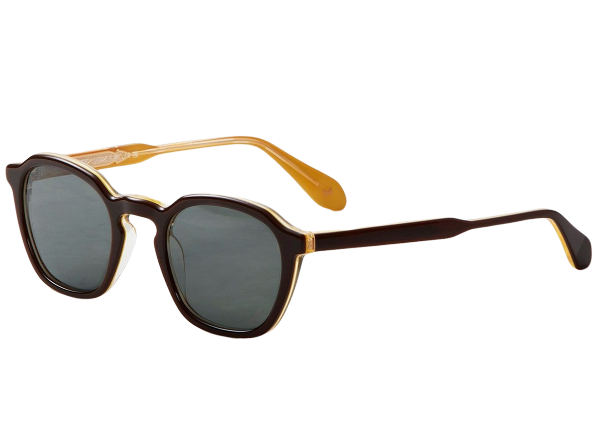 Lunettes de soleil Dick Moby Girona - Marron et jaune - 48 mm - Unisexe