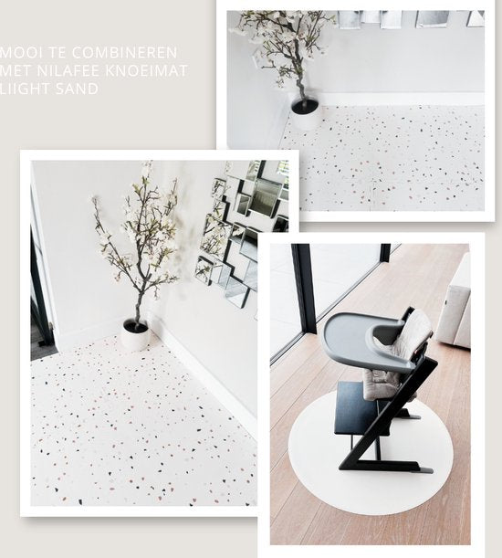 NilaFee™ - Tapis de jeu de luxe - Mousse - Bébé - Tapis de jeu - Tapis d'éveil - 180 x 120 x 1,5 cm - Tapis puzzle - Sac de rangement - Blanc classique
