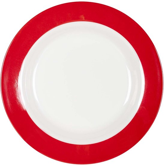 Gimex - Colour Line - Assiette creuse - Rainbow - 4 pièces