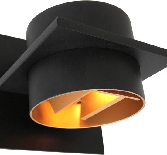 Steinhauer applique Muro - noir - métal - 3366ZW