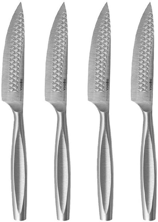 Boska Steak Knives / Set de couteaux à steak Monaco+ - 4 pièces - Acier inoxydable - Multifonctionnel - antiadhésif