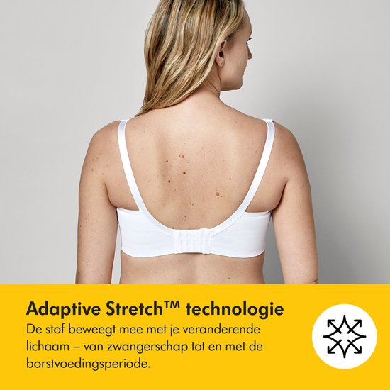 Soutien-gorge Medela Keep Cool - Soutien-gorge d'allaitement sans coutures - Soutien-gorge de grossesse avec 2 zones respirantes - Tissu Soft Touch - Noir - Taille L