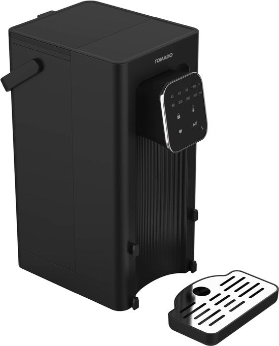 Distribuateur d'eau chaude Tomado TWD2503B - Bouilloire instantanée - 2,5 litres - Écran numérique - Réglage de la température - Réservoir d'eau amovible - Filtre à eau inclus