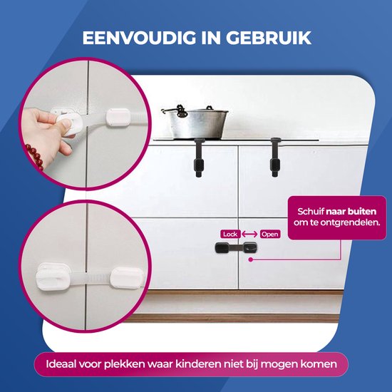 Roegaarden Child lockers - protection des casiers pour enfants - Sans perçage - Noir - 8 pièces
