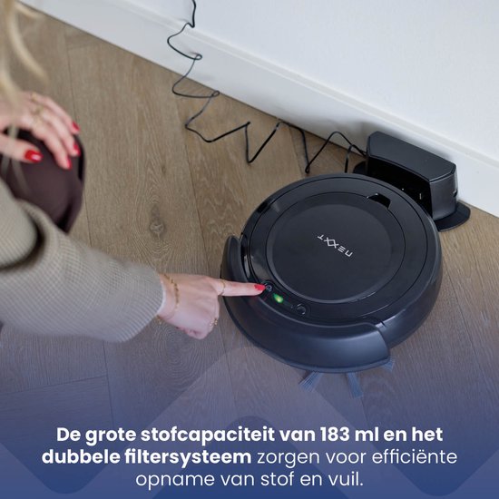 Aspirateur Robot 3 en 1 - Nexxt - incl. Station de recharge - Adaptateur et brosse inclus - 17W