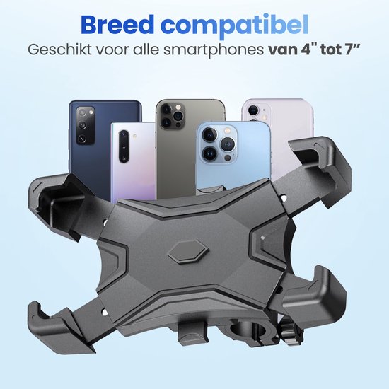 Garpex® Phone Holder Bicycle & Motorbike - 360° Rotatable - Shockproof - Universal Smartphone Holder - Anti Vibration - Waterproof