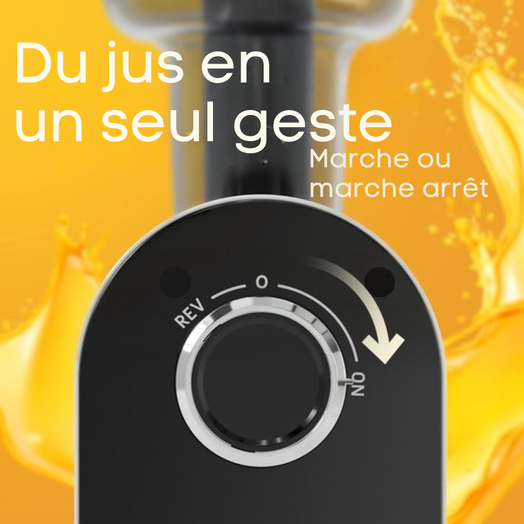 KitchenBrothers Extracteur de jus - Compact - Presse-agrumes - Presse-légumes et fruits - 45 mm - 500 ml - Blanc