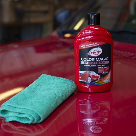 Turtle Wax 52711 Color Magic Radiant Red Wax 500ml - Polish spécialisé pour voitures - Réparation de peinture - Polish - Rouge