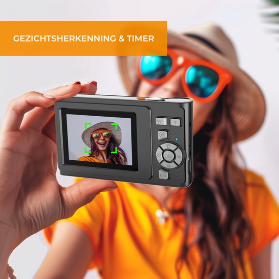 Denver Caméra numérique Full HD - 48MP - Caméra Vlog - Photo et vidéo - Caméra - DCA4811B