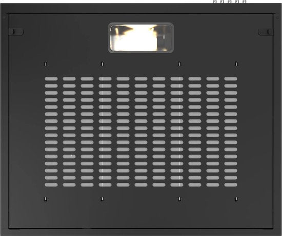 CIARRA CBCB6903 - Hotte encastrable de 60 cm, noire – filtre à charbon inclus - 220 m³