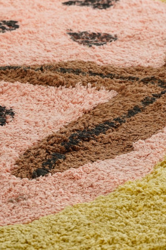 Tapis Kids Room - Strawberry - Tapis rose - 120 x 95 cm - Coton