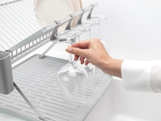 Brabantia SinkSide Egouttoir - Pliable - avec porte-couverts - Gris moyen