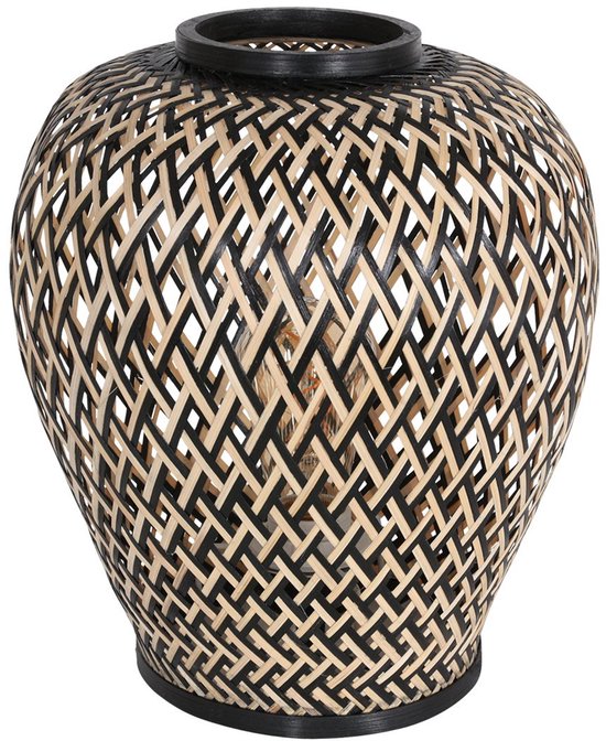Lampe de table Steinhauer Maze - couleur naturelle - métal - 30 cm - douille E27 - 3131BE