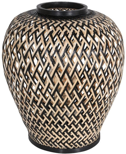 Lampe de table Steinhauer Maze - couleur naturelle - métal - 30 cm - douille E27 - 3131BE