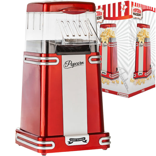 Gadgy Popcorn Machine Retro - Hete Lucht Popcorn Maker- 26,5 x 14 CM - Funcooking voor Party & Kids