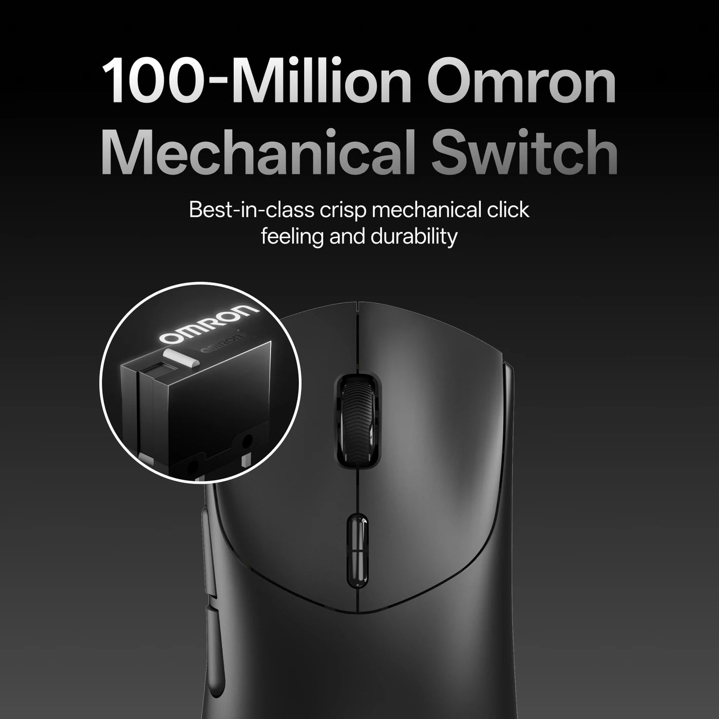 Souris de jeu sans fil Rapoo VT7 - Fréquence de sondage de 8 000 Hz - 26 000 DPI - Poids plume de 53 g - Noire
