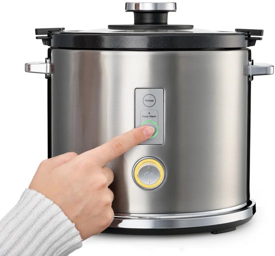 Solis Rice Cooker Multi 8162 - Cuiseur de riz et cuiseur vapeur - Pour tous types de riz - Cuiseur vapeur pour riz, légumes, poisson et autres - 650 W - 1.2L