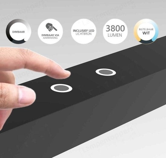 Steinhauer - lampe suspendue - Bande - noir - métal - lampe design - LED - 3995ZW