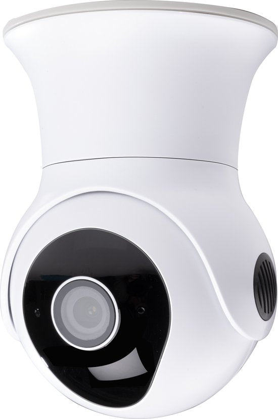 alpina Smart Home Wifi Camera - Full HD 1080p - Caméra de surveillance extérieure - Capteur de son et de mouvement - Vision nocturne - avec application - IP54 étanche à la poussière et à l'eau