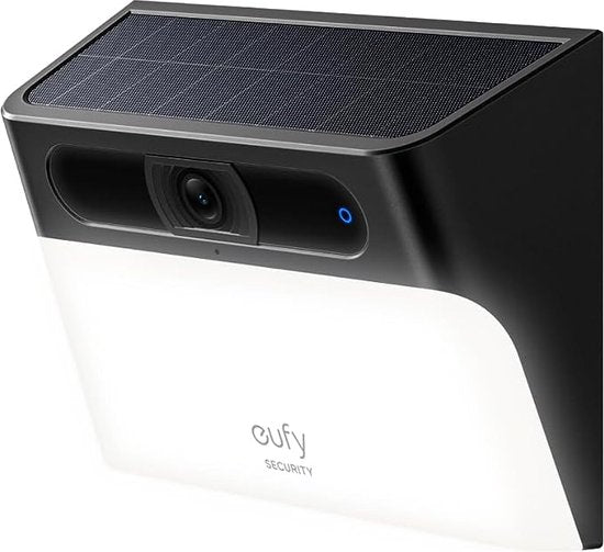 eufy security Solar Wandlamp Camera S120 - Applique murale - Caméra de sécurité sans fil avec applique LED solaire intégrée - Vision nocturne en couleur - Détection de mouvement par IA - Audio bidirectionnel - Indice de protection IP65 - Pas de frais d'ab