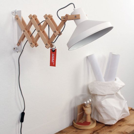 Applique murale Anne Lighting Woody - Blanche