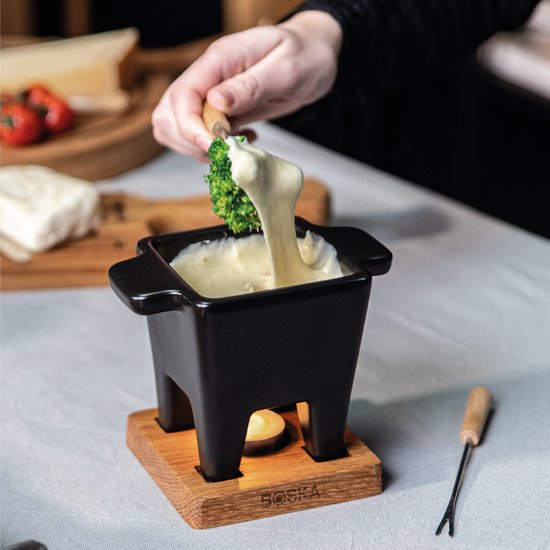 Boska Tapas Fondue set Nero - Set à fondue - pour 175 grammes de fromage - 300 ml