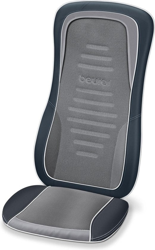 Beurer MG 315 Coussin de massage shiatsu - Fauteuil de massage - Cou et dos - Bodyscan - 3 Programmes - 4 Têtes de massage réglables - Minuterie - Chauffage