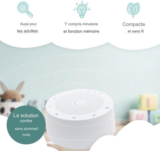 Appareil de Bruit Blanc pour Bébés/Adultes Numsy Paradise, Entraîneur de sommeil, Blanc