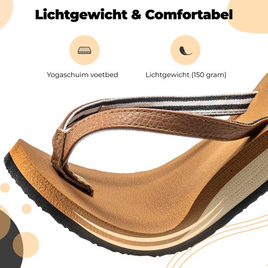 Comfeet Slippers Ladies - Sandales - Brown - Size 40