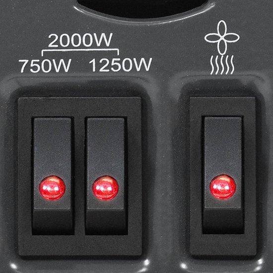 TROTEC Chauffage électrique - Convecteur - TCH 26 E - minuterie - programmable - 3 réglages - protection contre la surchauffe - protection contre le gel