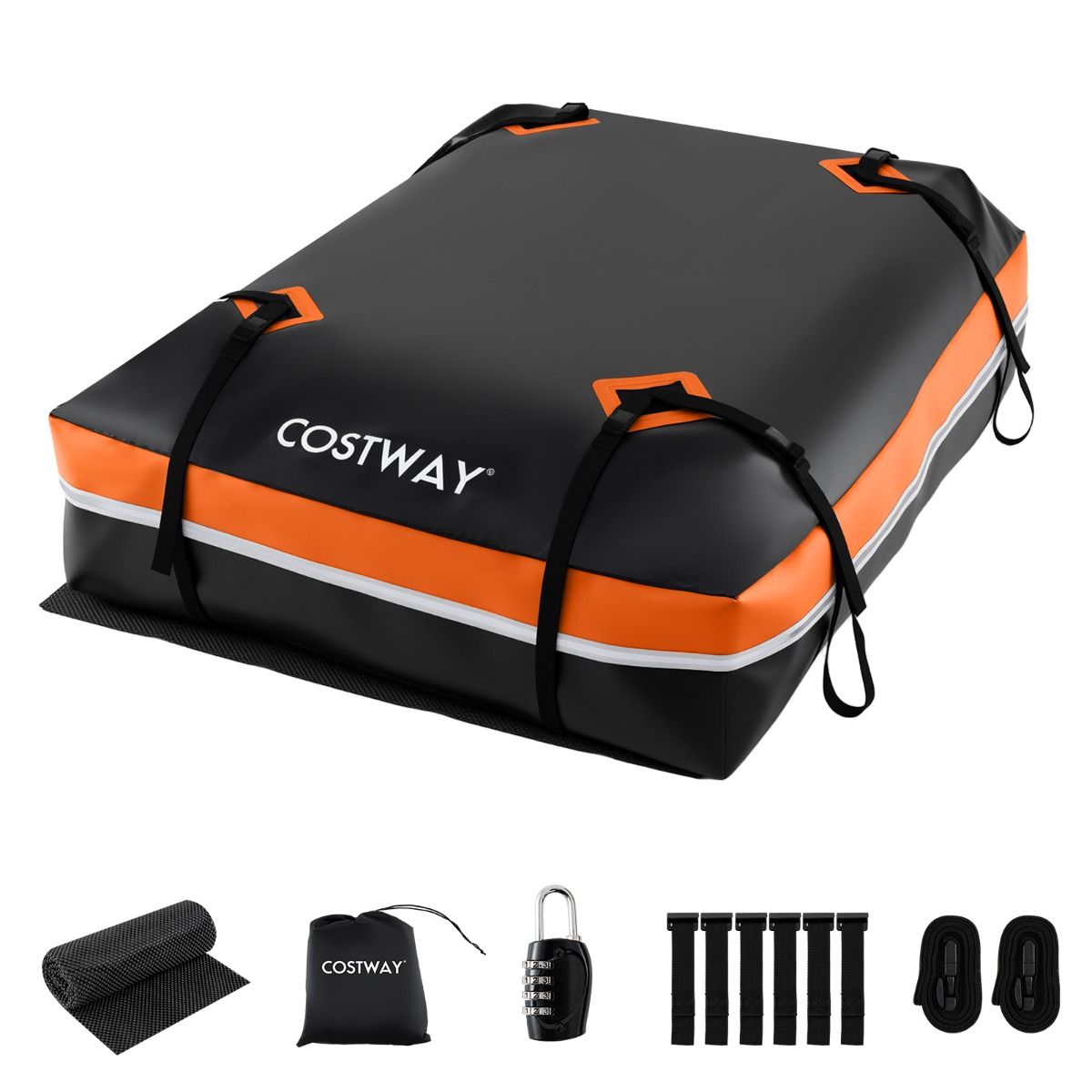 Coffre de toit souple Coast - 600 litres - Étanche - Vert