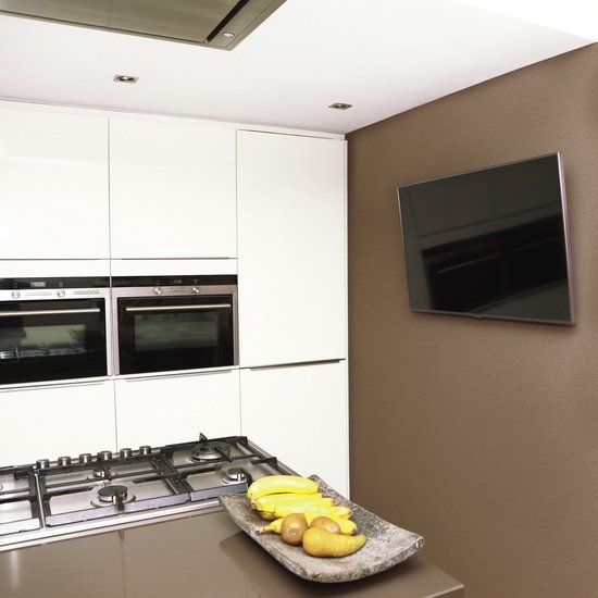 VONROC Support TV - Support TV mural inclinable pour 37 à 75 pouces - Universel jusqu'à 50 kg. - Matériel de montage inclus