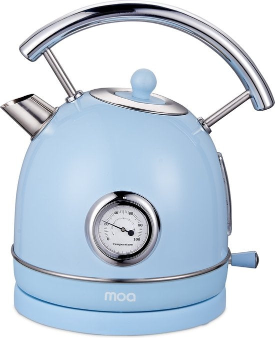 MOA Retro Kettle - Bleu pastel - Électrique - acier inoxydable - EK4TBL