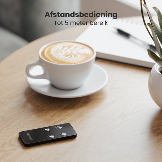 Auronic Electric Heater - Convector Heater with Thermostat and Remote Control - Glass Panel Heater - 1000W Heater - Black