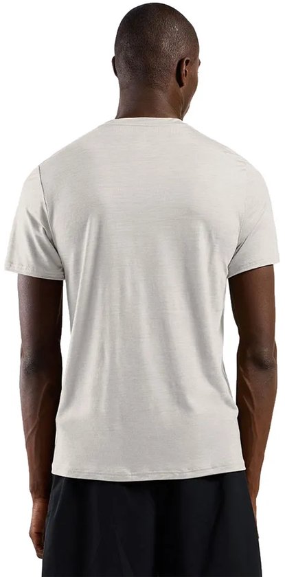 T-shirt Odlo Merino Tencel uni à manches courtes, blanc, taille L, homme