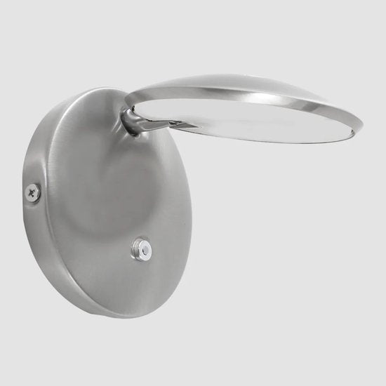 Steinhauer Zenith LED - Applique moderne - Acier - H:12cm - Ø:12cm - Universelle - Pour l'intérieur - Métal - Appliques - Chambre à coucher - Salon