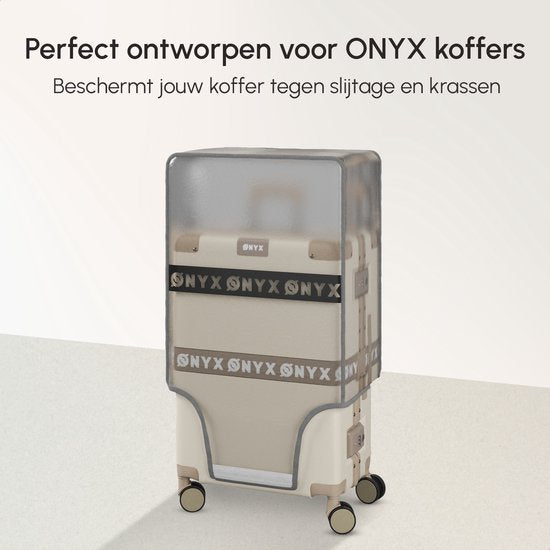 Housse de valise ONYX 65 L - 28 x 46 x 67 cm - Housse de protection pour valise - Transparente