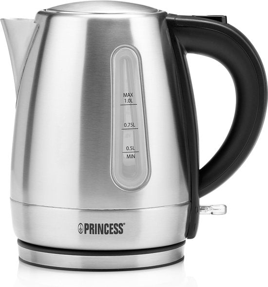 Bouilloire Princesse 236023 - 1 litre - rotation 360° - 2200W - acier inoxydable