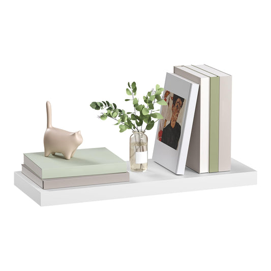 Étagère murale Woltu - Suspendue - MDF - 50 x 23 x 3,8 cm - Blanc