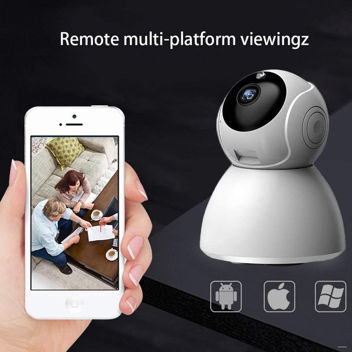 Caméra IP avec détection de mouvement - babyphone - caméra sans fil avec support wifi + application