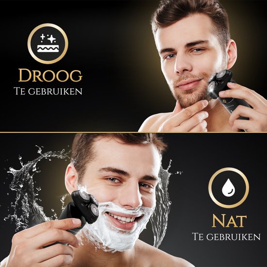 Wellshave 4 in 1 Shaver Men - With Trimmer & Nose Trimmer - Electric Shaver- Wet and dry - Shavers - Shaving - Beard trimmer