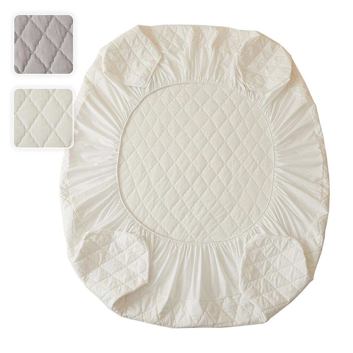 Protège-matelas imperméable LeBonsoir 150 x 200 cm - Drap-housse avec hauteur de coin jusqu'à 30 cm - Rembourré et respirant - Blanc